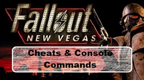 fallout new vegas console commands|fallout new vegas cheat menu.